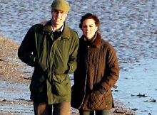 The Prince and Princess of Wales Share a Romantic Stroll Along the Seashore.
